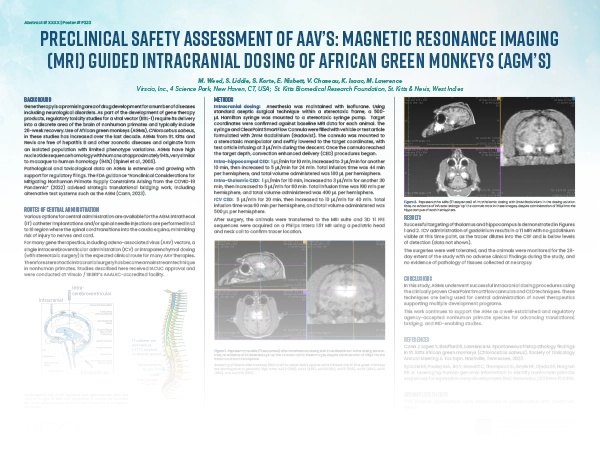 Preclinical Safety Assessment of AAVs Poster