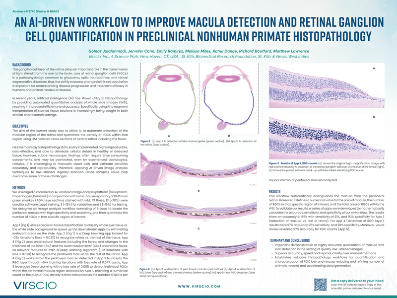 V-MK-24-0007  An AI-Driven Workflow to Improve Macula Detection and Retinal Ganglion Cell Quantification in Preclinical Nonhuman Primate Histopathology